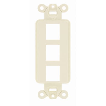 Flush Ivory Outlet W/3 Jack Op MPN:ISF3EI