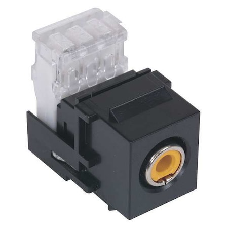 Snap Fit Connector, Yellow/Black, RCA MPN:SFRC110Y