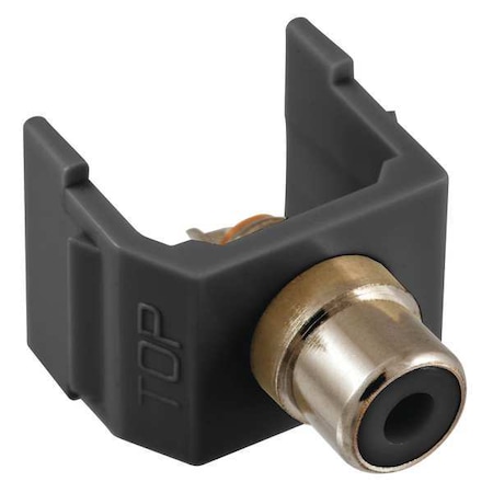 Connector, RCA, Duplex, Black MPN:SFRCBKBK