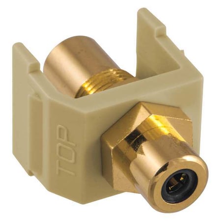 Inline Coupler, RCA, Duplex, Ivory MPN:SFRCBKFFEI
