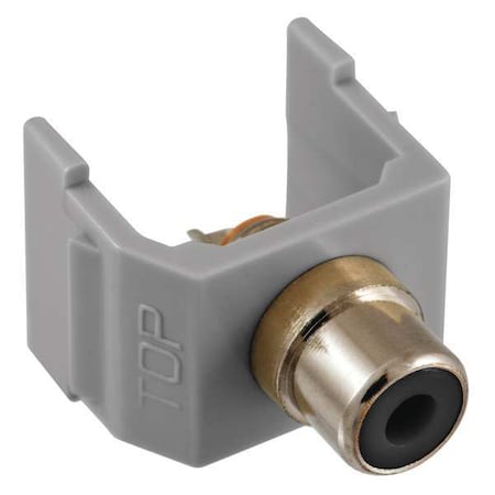 Connector, RCA, Duplex, Gray MPN:SFRCBKGY