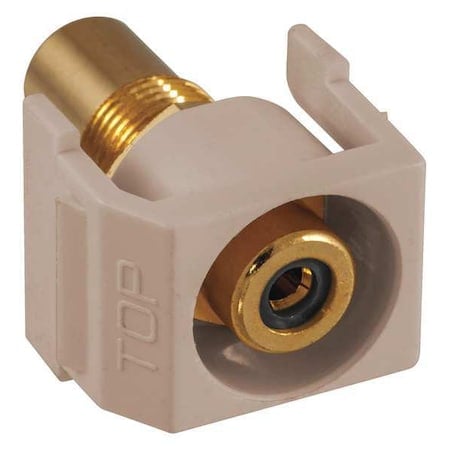 Inline Coupler, RCA, Duplex, Almond MPN:SFRCBKRAL