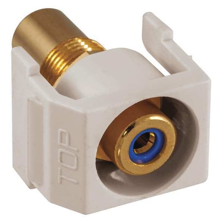 Inline Coupler, RCA, Duplex, Light Almond MPN:SFRCBROW