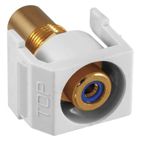 Inline Coupler, RCA, Duplex, White MPN:SFRCBRW