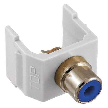 Connector, RCA, Duplex, White MPN:SFRCBW