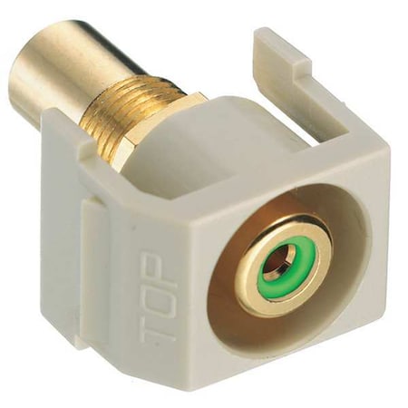 Inline Coupler, RCA, Duplex, Ivory MPN:SFRCGNREI
