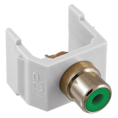 Connector, RCA, Duplex, White MPN:SFRCGNW
