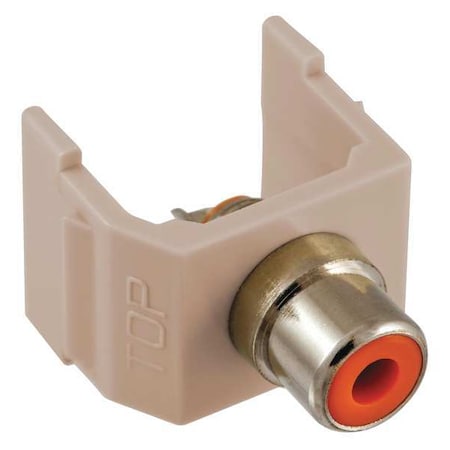 Inline Coupler, RCA, Duplex, Almond MPN:SFRCORAL