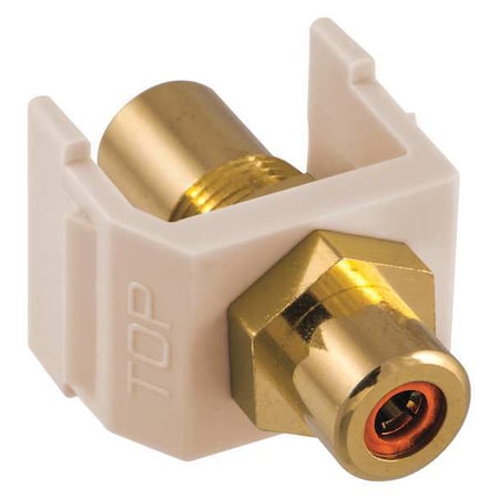 Inline Coupler, RCA, Duplex, Light Almond MPN:SFRCORFFLA