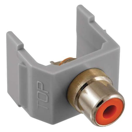 Connector, RCA, Duplex, Gray MPN:SFRCORGY