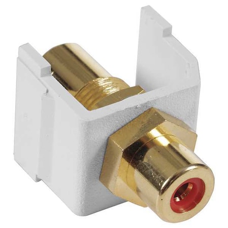 Inline Coupler, RCA, Duplex, White MPN:SFRCRFFW