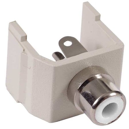 Keystone Jack, 0.8125 in H, White MPN:SFRCW