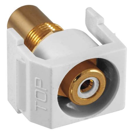 Inline Coupler, RCA, Duplex, White MPN:SFRCWRW