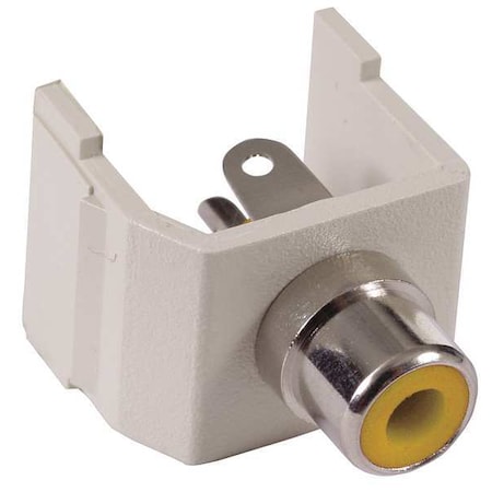Keystone Jack, 0.8125 in H, White MPN:SFRCY