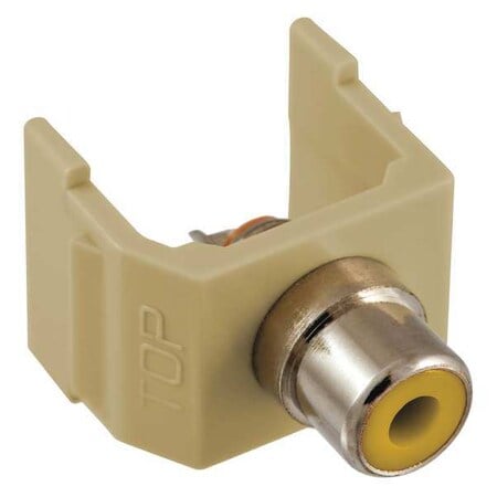 Connector, RCA, Duplex, Ivory MPN:SFRCYEI