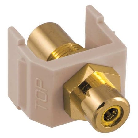 Inline Coupler, RCA, Duplex, Almond MPN:SFRCYFFAL
