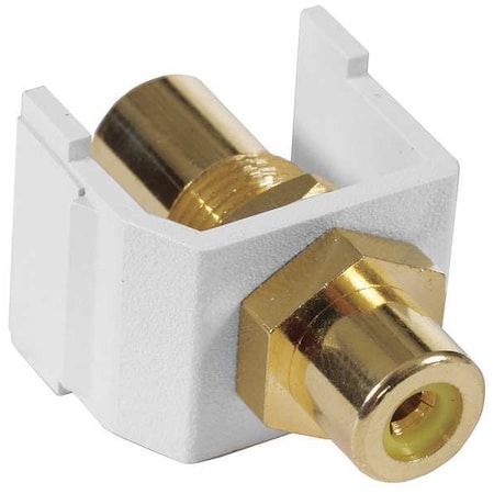 Inline Coupler, RCA, Duplex, White MPN:SFRCYFFW