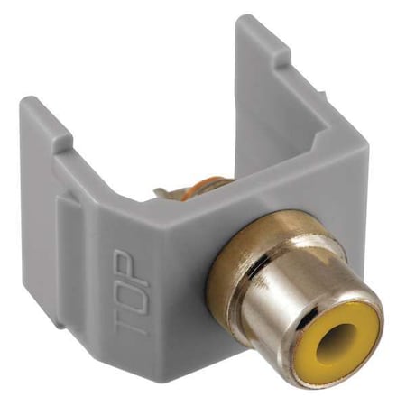 Connector, RCA, Duplex, Gray MPN:SFRCYGY