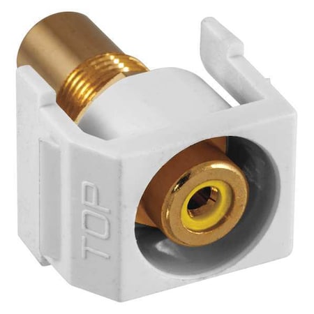 Inline Coupler, RCA, Duplex, White MPN:SFRCYRW