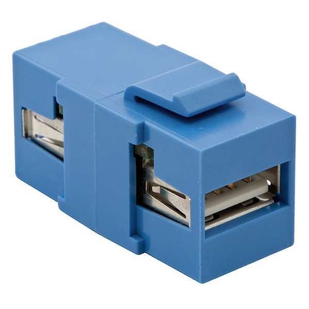 USB Connector, A to A, 2.0, Blue MPN:SFUSBAAB