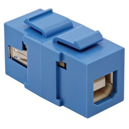 USB Connector, A to B, 2.0 Reversible, Blu MPN:SFUSBABB