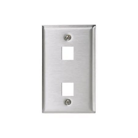 Hubbell SSF12 2 Socket Faceplate - 2 x Total Number of Socket(s) - 1-gang MPN:SSF12