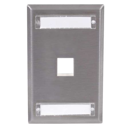 Plate, 1 Port, Gray MPN:SSFL11