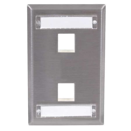 Plate, 2 Ports, Gray MPN:SSFL12