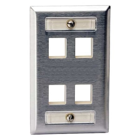 Plate, 4 Ports, Gray MPN:SSFL14