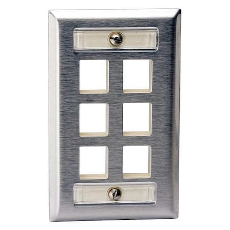 Plate, 6 Ports, Gray MPN:SSFL16