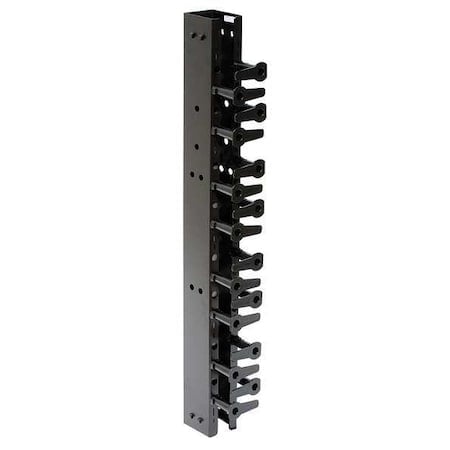 Hubbell VS73 Vertical Organizer - Cable Organizer - Black - 1 Pack MPN:VS73