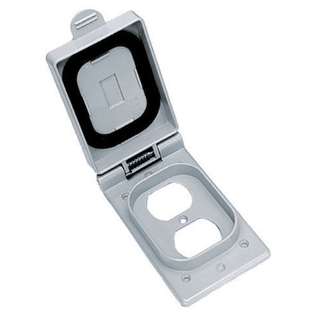 Dplx Plate, 1 Gang, Thermoplastic MPN:CWP8CR