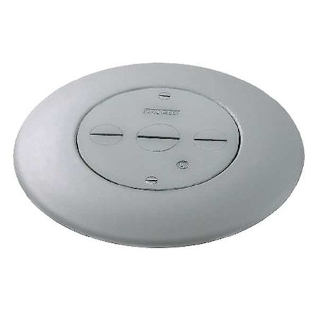 Box Cover, Floor Box Type, 1 Gang, Aluminum, Furniture Feed Cover Type MPN:FRF3GY