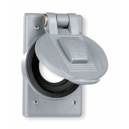 1 Gang -Gang Vertical Weatherproof Cover, Cast Aluminum MPN:HBL20405