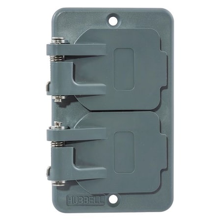 Weatherproof Cover, 1 Gang, Thermoplastic Elastomer, Duplex Receptacle Cover Type MPN:HBL3056
