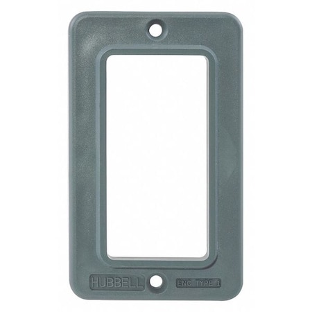 Box Cover, Outlet Box Type, 1 Gang, Thermoplastic Elastomer MPN:HBL3060