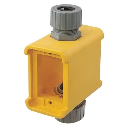 Electrical Box, 19 cu in, Outlet Box Type, 2 Gangs, Thermoplastic Elastomer, Rectangular Shape MPN:HBL3090F