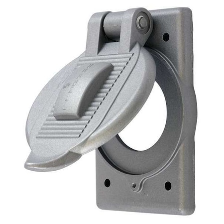 1 Gang -Gang Vertical Weatherproof Cover, Cast Aluminum MPN:HBL3393