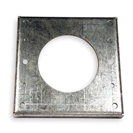 Box Cover, Square Box Type, 1 Gang, Galvanized Steel, Single Receptacle Cover Type MPN:HBL50SC