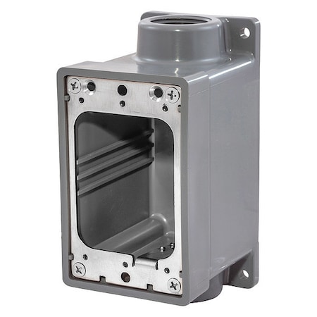 Electrical Box, 30 cu in, FD Box Type, 1 Gang, Thermoplastic Elastomer, Rectangular Shape MPN:HBL6083