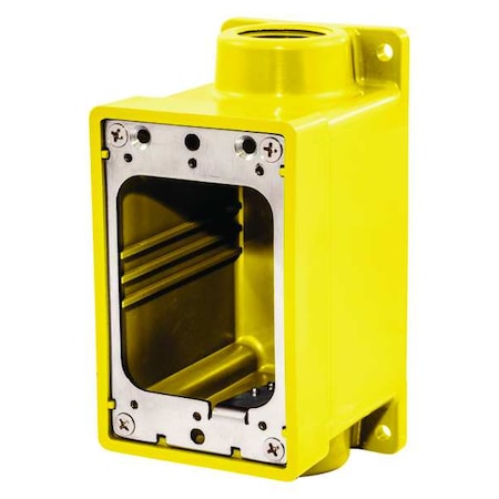 Weatherproof Electrical Box, 22 cu in, FD Box Type, 1 Gang, Thermoplastic, Rectangular Shape MPN:HBL60CM83A