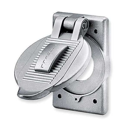 1 Gang -Gang Vertical Weatherproof Cover, Cast Aluminum MPN:HBL7420