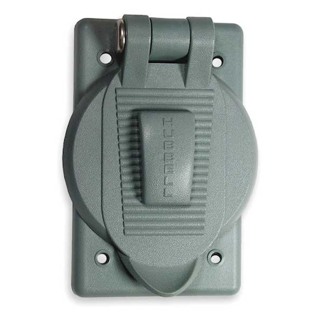 Weatherproof Cover, 1 Gang, Thermoplastic, Single Receptacle Cover Type MPN:HBL7424WO