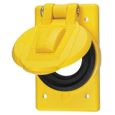 1 Gang -Gang Vertical Weatherproof Cover, 2 27/32 in W, 4 9/16 in H MPN:HBL74CM24WO