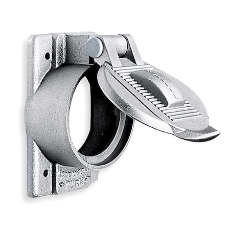 Weatherproof Cover, 1 Gang, Cast Aluminum, Single Receptacle Cover Type MPN:HBL7770