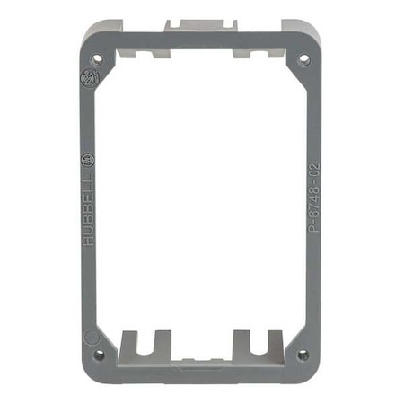 Adapter Collar, 1 Gang, Rectangular, Thermoplastic MPN:PFBRAC
