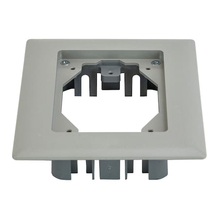 Floor Sub-Plate, Floor Box Type, 1 Gang, PVC MPN:PFBRFGY1