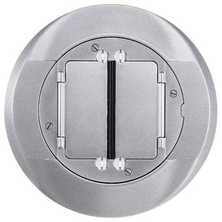 Box Cover, Floor Box Type, 2 Gang, Aluminum, Flush Cover Type MPN:S1CFCAL