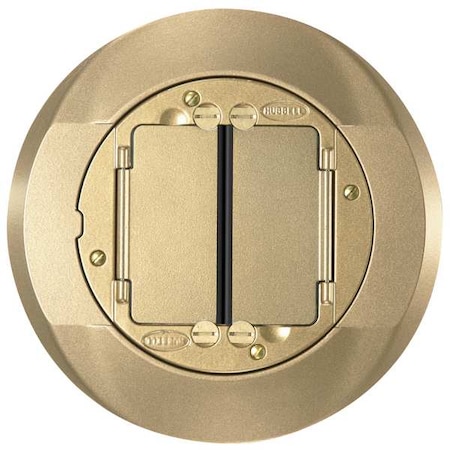 Box Cover, Floor Box Type, 2 Gang, Aluminum, Flush Cover Type MPN:S1CFCBRS