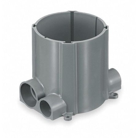 Electrical Box, 100 cu in, Floor Box Type, 2 Gangs, PVC, Round Shape MPN:S1PFB